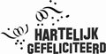 Hartelijk gefeliciteerd met confetti